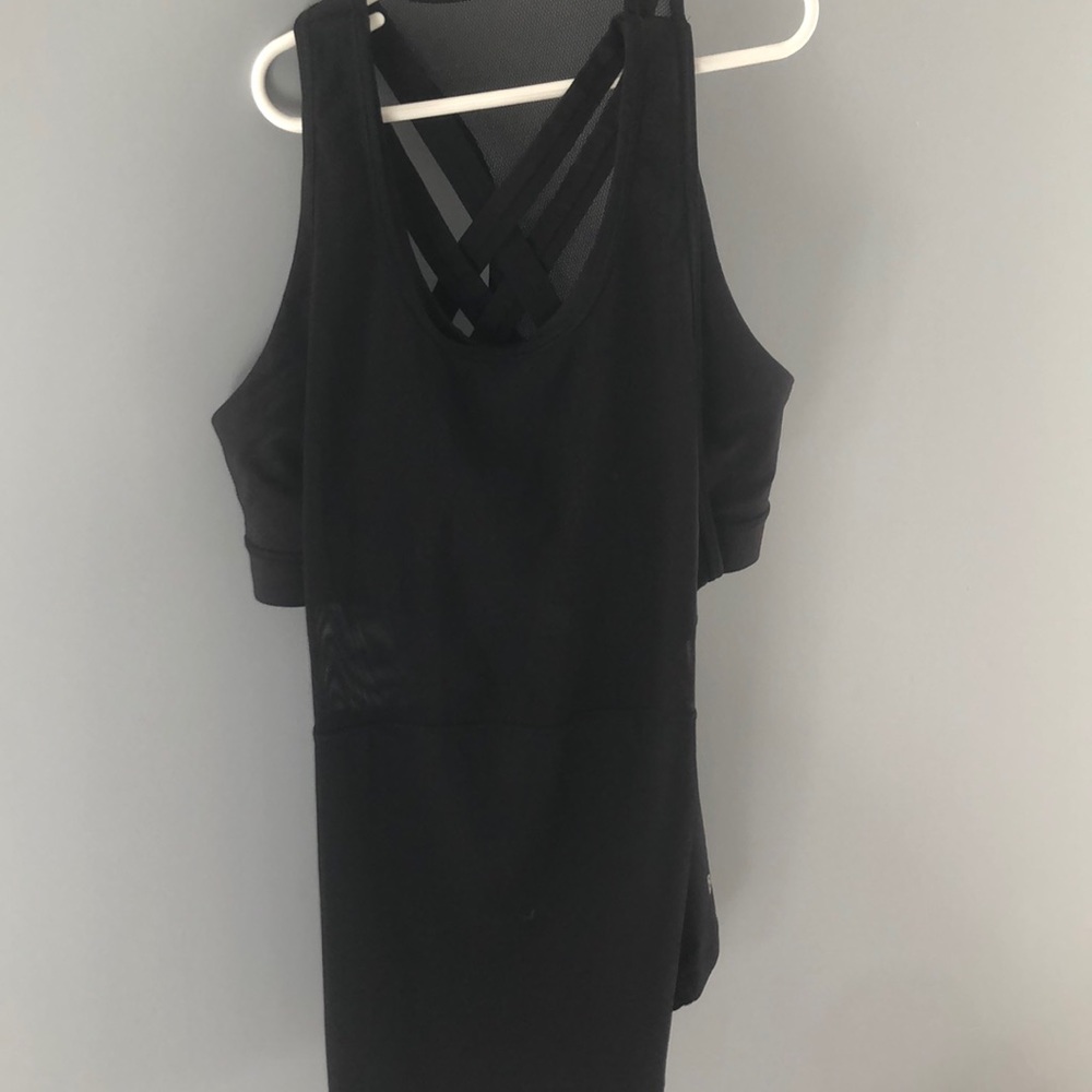 Lulu tank. Built in sports bra and sheer upper top